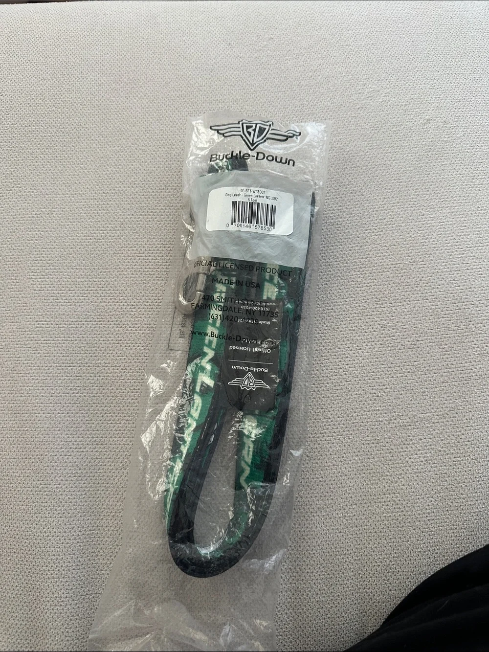 BUCKLE-DOWN GREEN LATERN DOG LEASH NEW IN PACKAGE